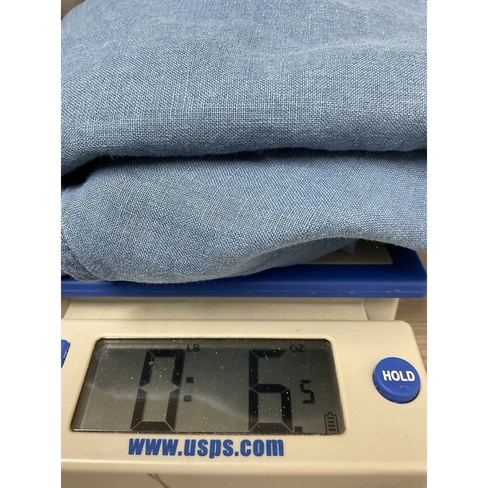 Artisan 100% Linen Jean Women's Small Denim Dress Mini Y2K‎ Spring Summer Beach - Picture 8 of 8